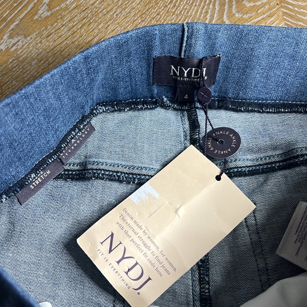 NYDJ NOT YOUR DAUGHTERS JEANS Super Skinny Ankle Pull-On Jeans 4 IN CLAN HORIZON - Picture 7 of 15